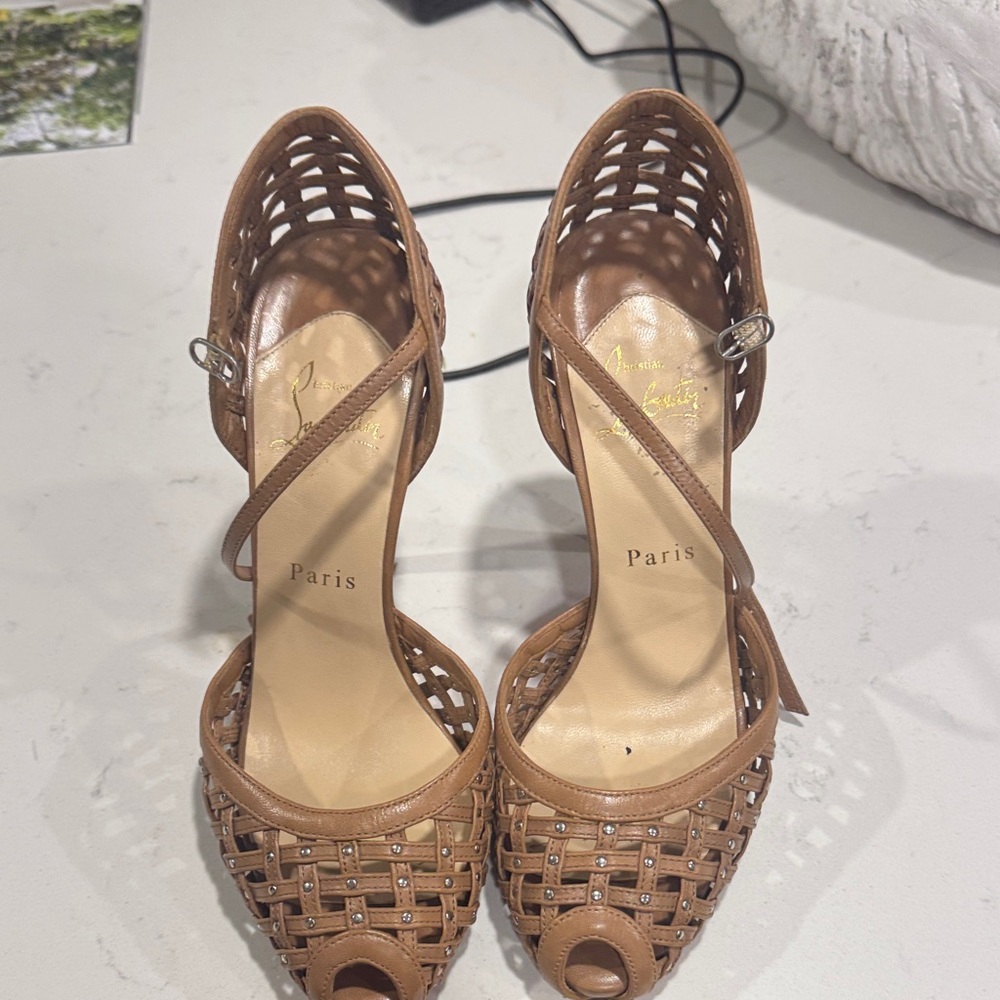 Louboutin Chic Brown Women's Heels